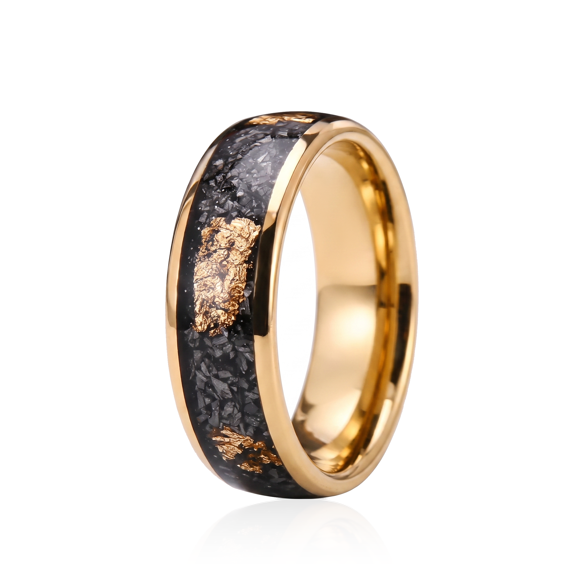 Midnight Gold Shard Ring