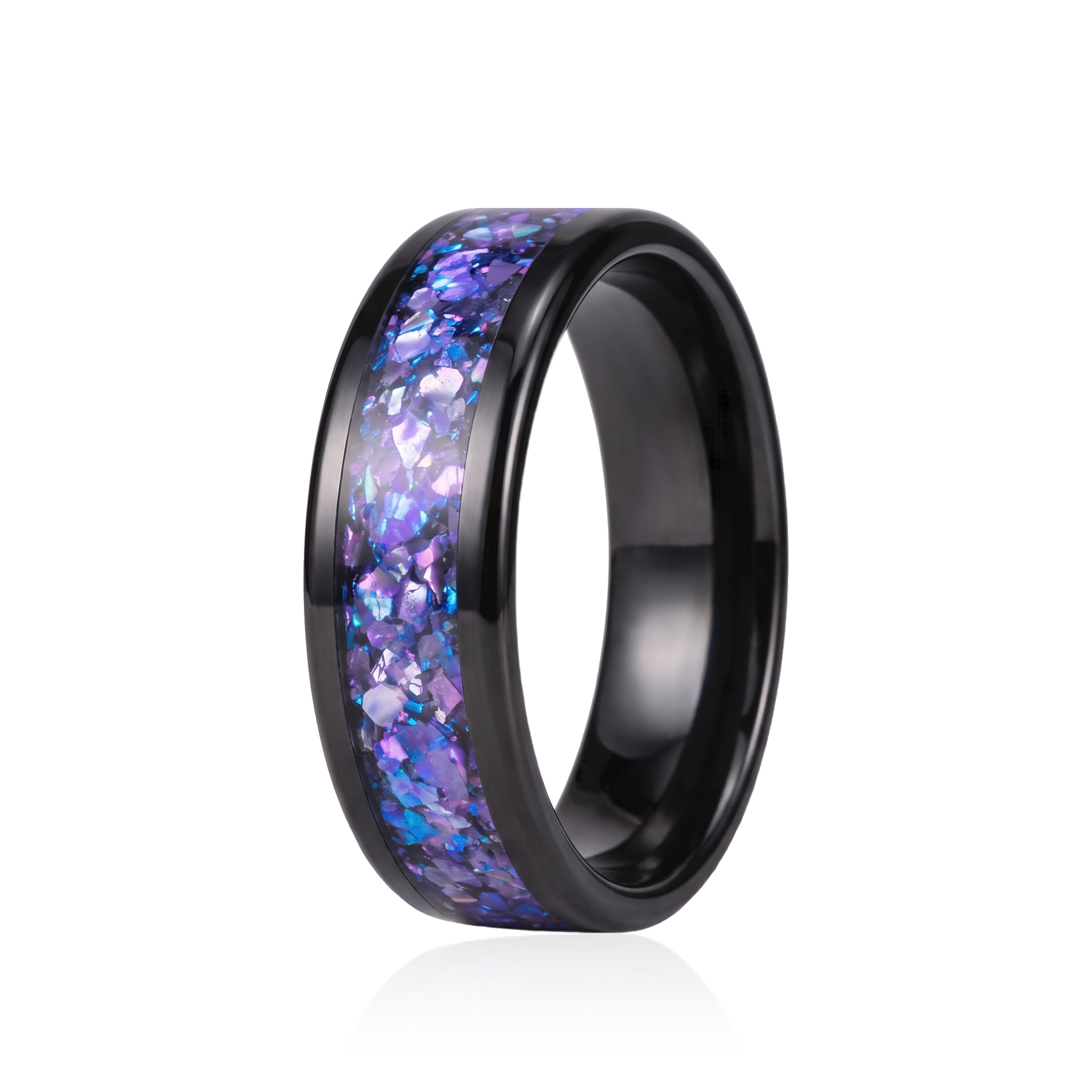 Nebula Amethyst Inlay Ring