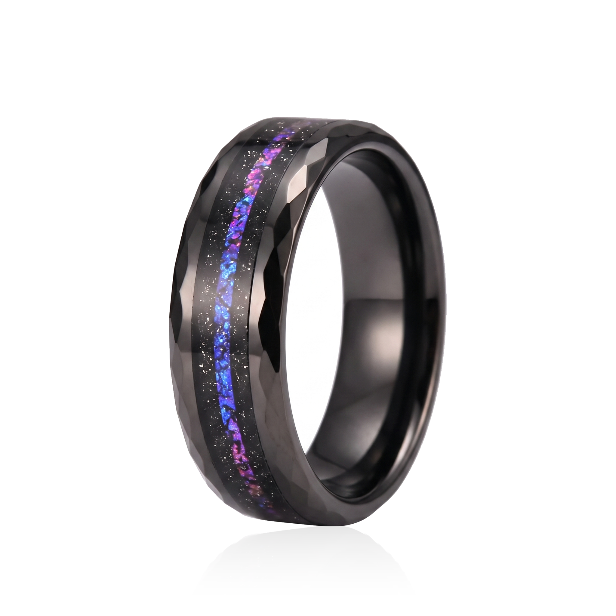 Nebula Opal Facet Ring