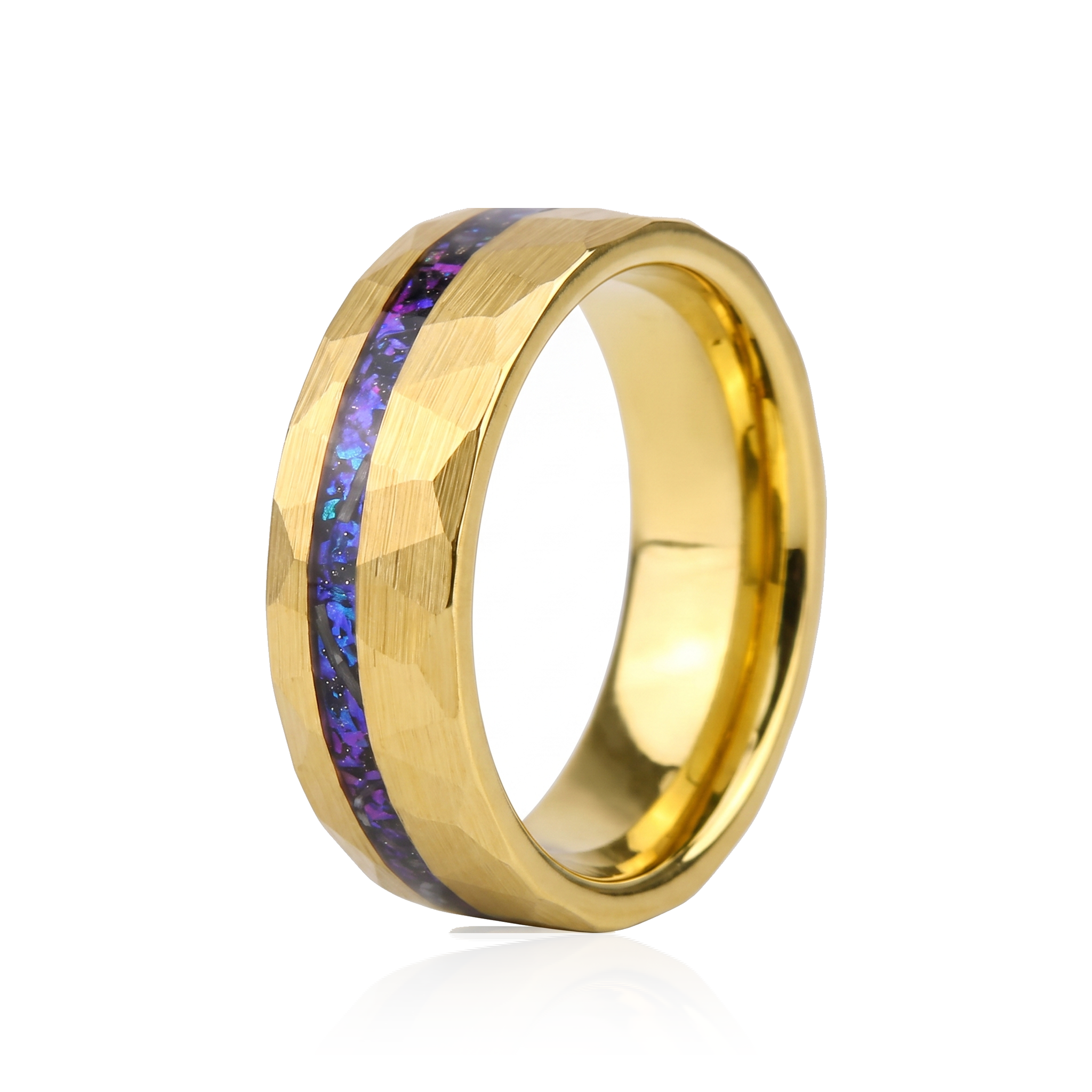 Aurora Opal Facet Ring