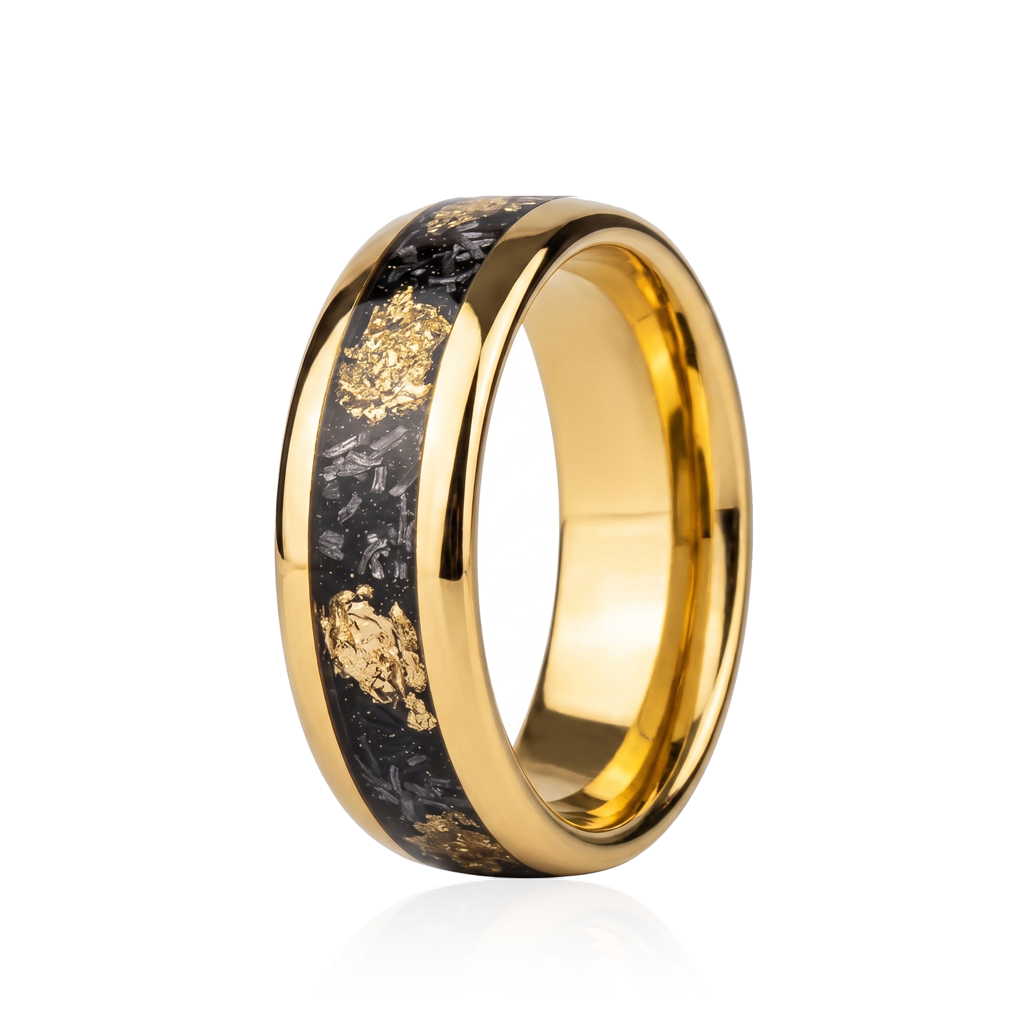 Imperial Faceted Titanium Band