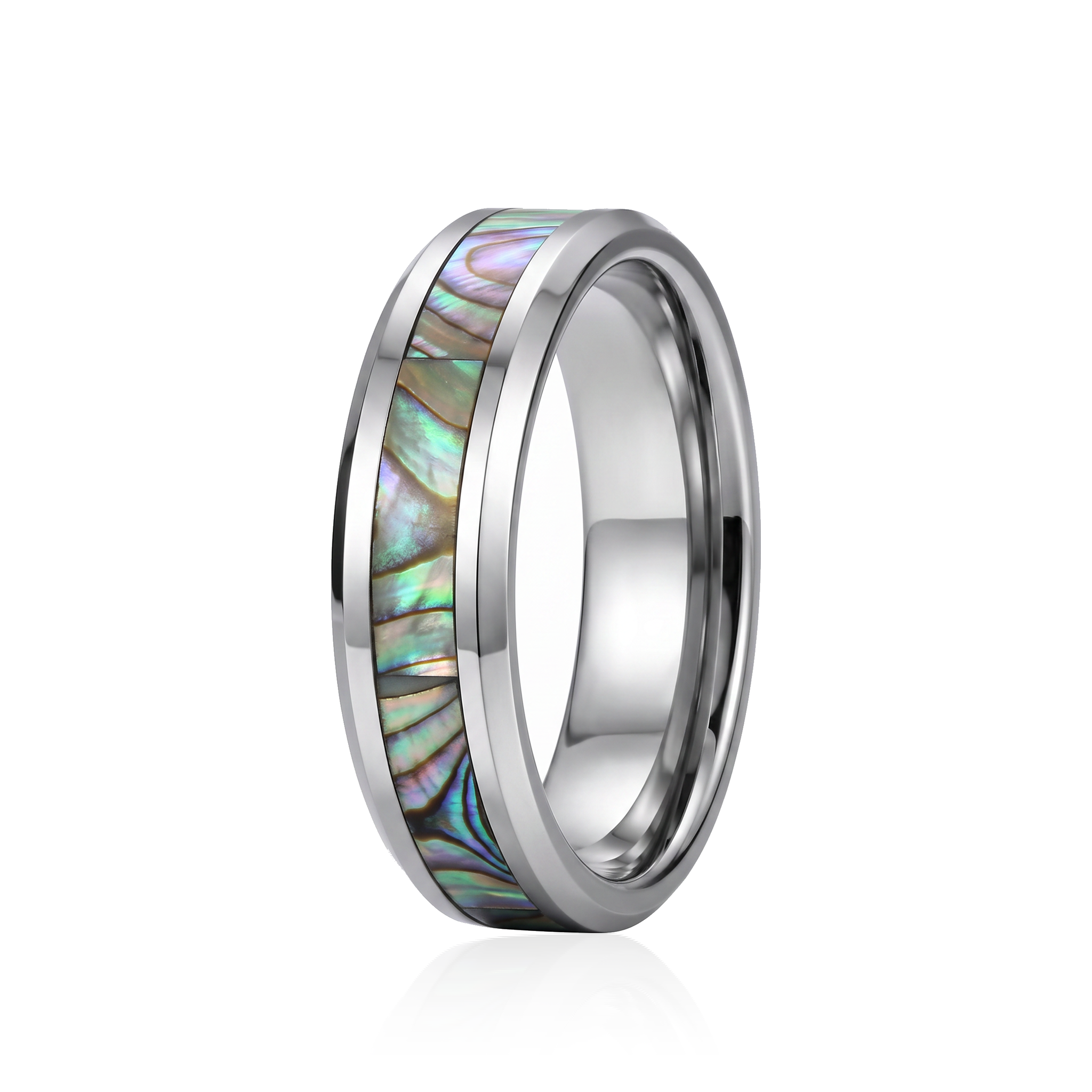 Iridescent Shell Inlay Ring